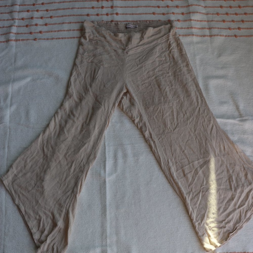 beige/sand cropped beach pants